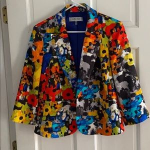 NWOT Kasper floral blazer size 12